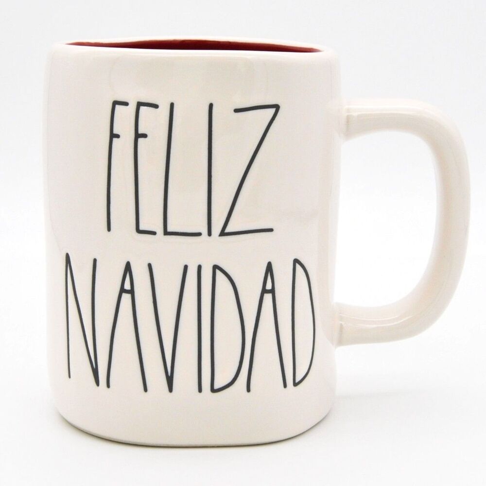 Rae Dunn Feliz Navidad Mug,16oz Ceramic Christmas Coffee Mug Gift for Her - New